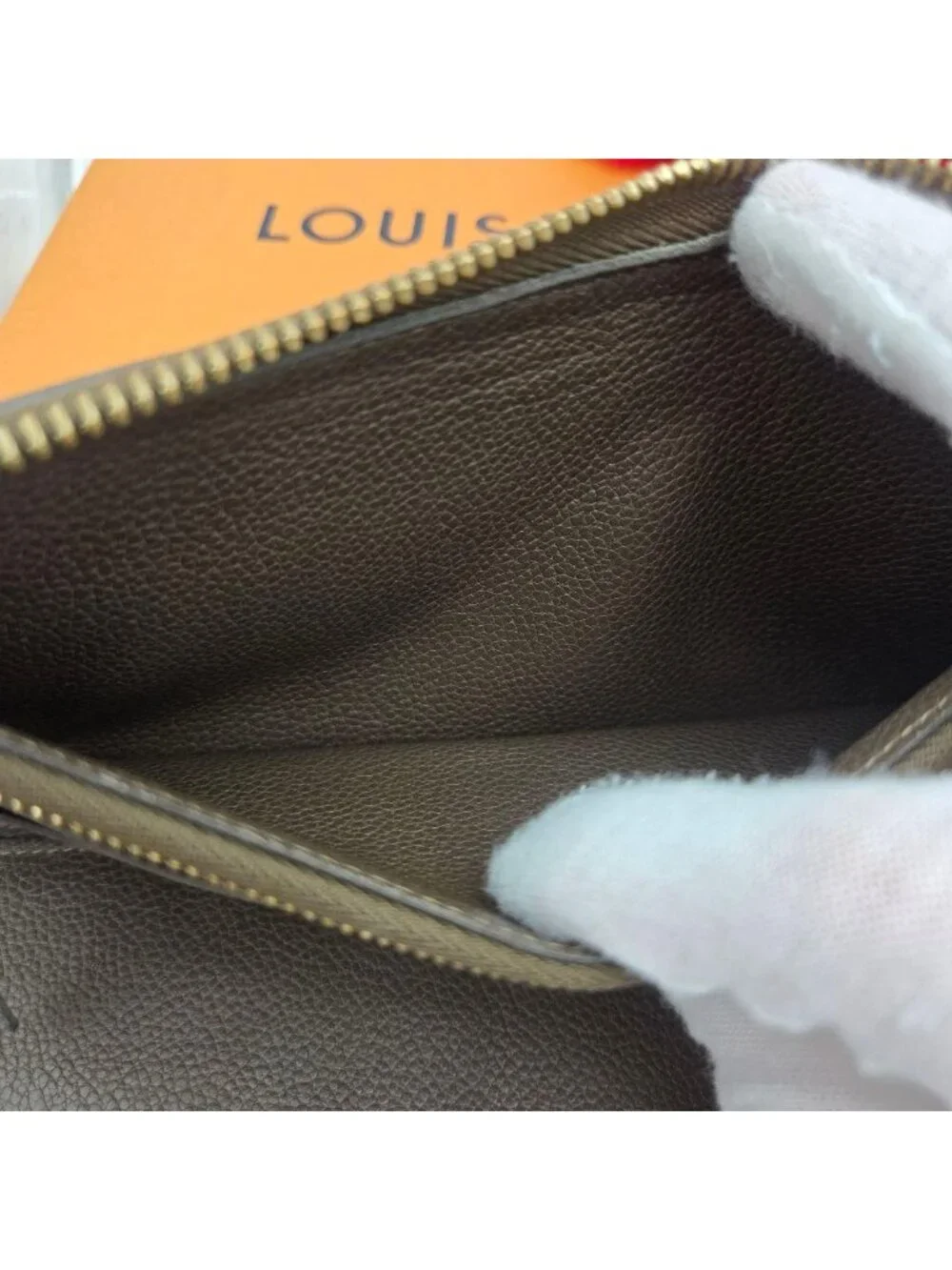 Louis Vuitton Monogram Empreinte Zippy Wallet Light Brown